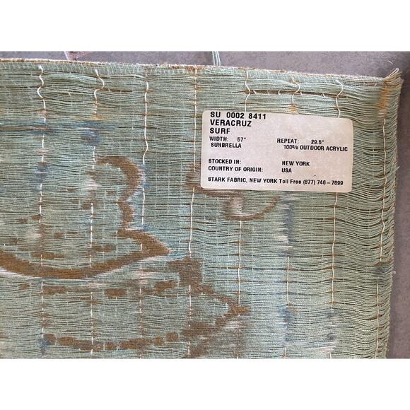 3 Colorways Heavy Stark Veracruz Brocade Floral Sunbrella Fabric Samples 28"x30" - Picture 4 of 8